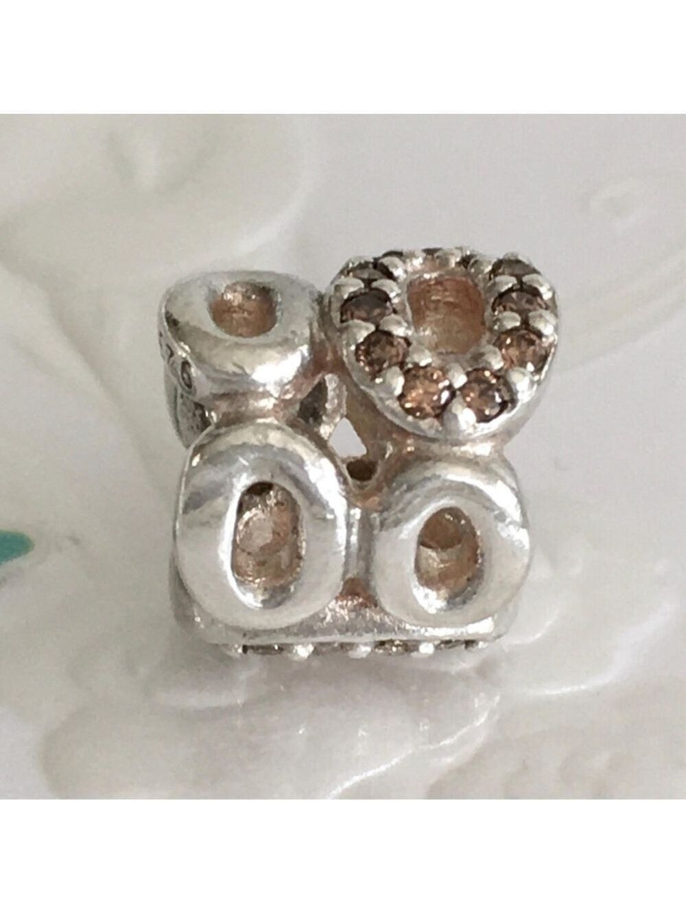 Pandora Circle Of Friends Retired Charm With Cubic Zirconia - Picture 2 of 8